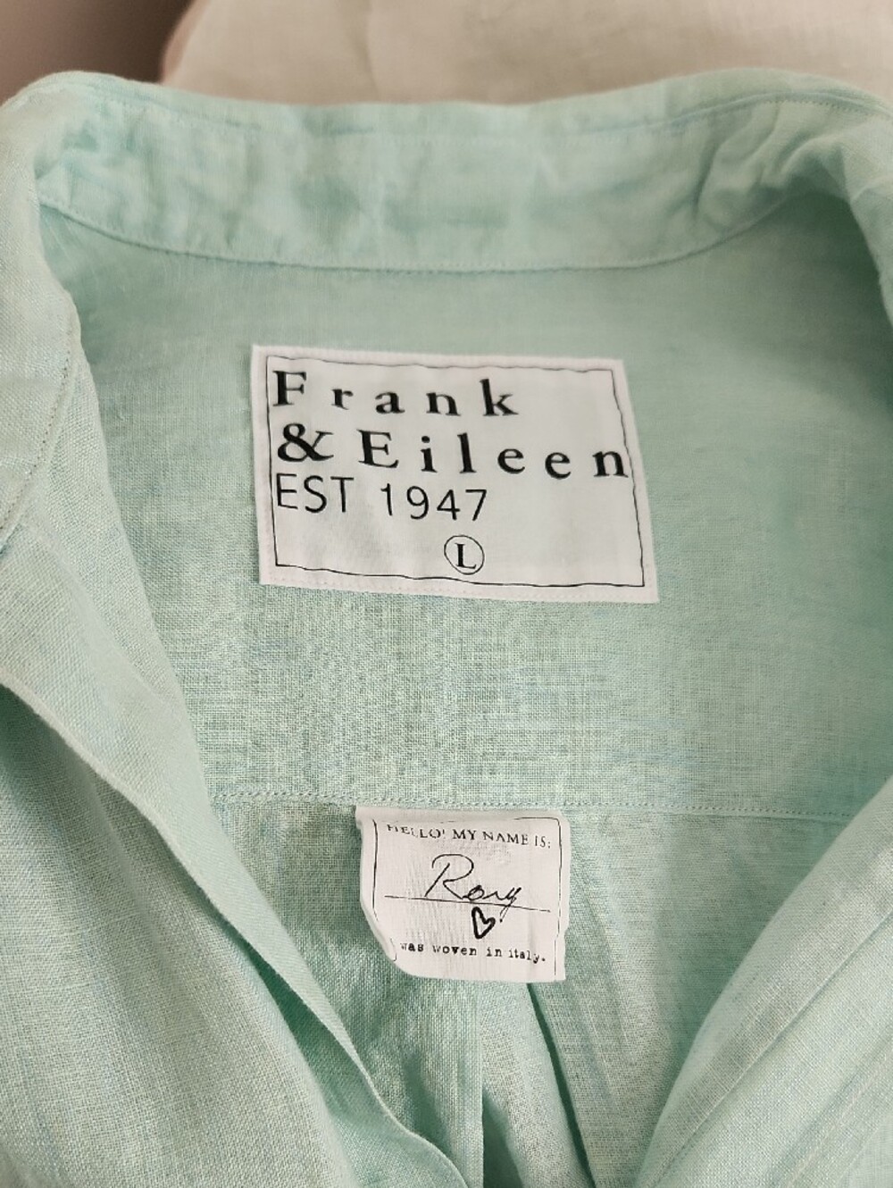 Frank & Eileen Rory Seafoam Maxi Shirtdress - Picture 5 of 5